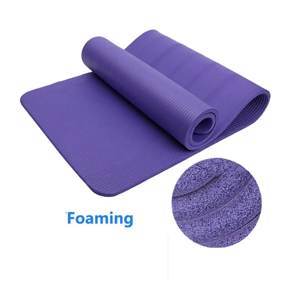 US $26.50 183611cm 8mm NBR Extra Thick Nonslip Yoga Mats For Beginner Fitness Pilates Exercise Gymnastics Mats Environmental Yoga Pad