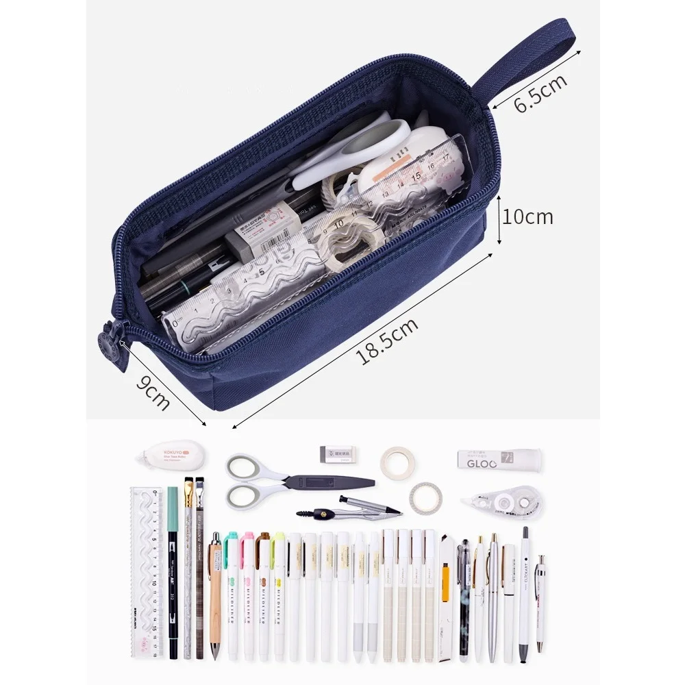 Angoo Oxford Fabric Pen Pencil Case Large Capacity Handbag Multi Slot  Waterproof Storage Bag School F7355 - AliExpress