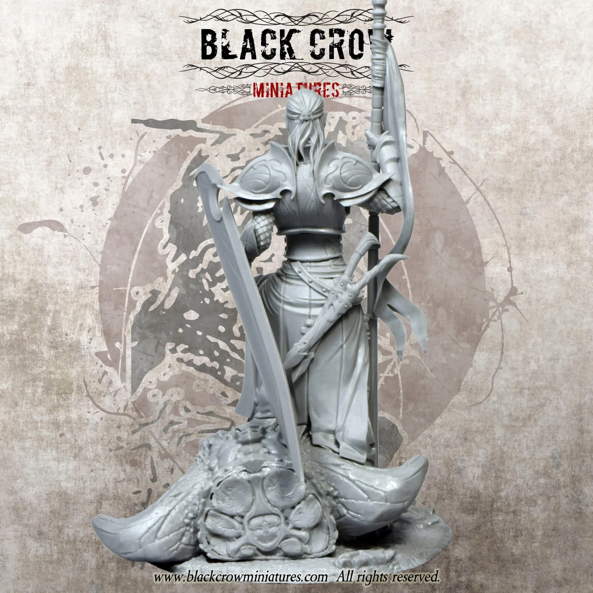 [Loong Way Miniatures] черная ворона миниатюры ELDAREON 75 мм
