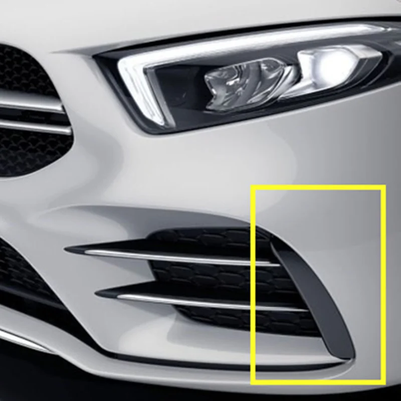 Для Benz A Class W177 A180 A200 A250 A35 AMG передний бампер губы сплиттер плавники кузова спойлер Canards ремонт кузова комплект противотуманных фар крышка