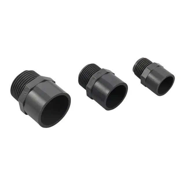1/2 "3/4" 1 "Férfi Szál 20/25/32 Mm -Es Vízcső Pvc Egyenes Csatlakozó Kerti Öntözőcső Csatlakozás Közös Tartály Adapter