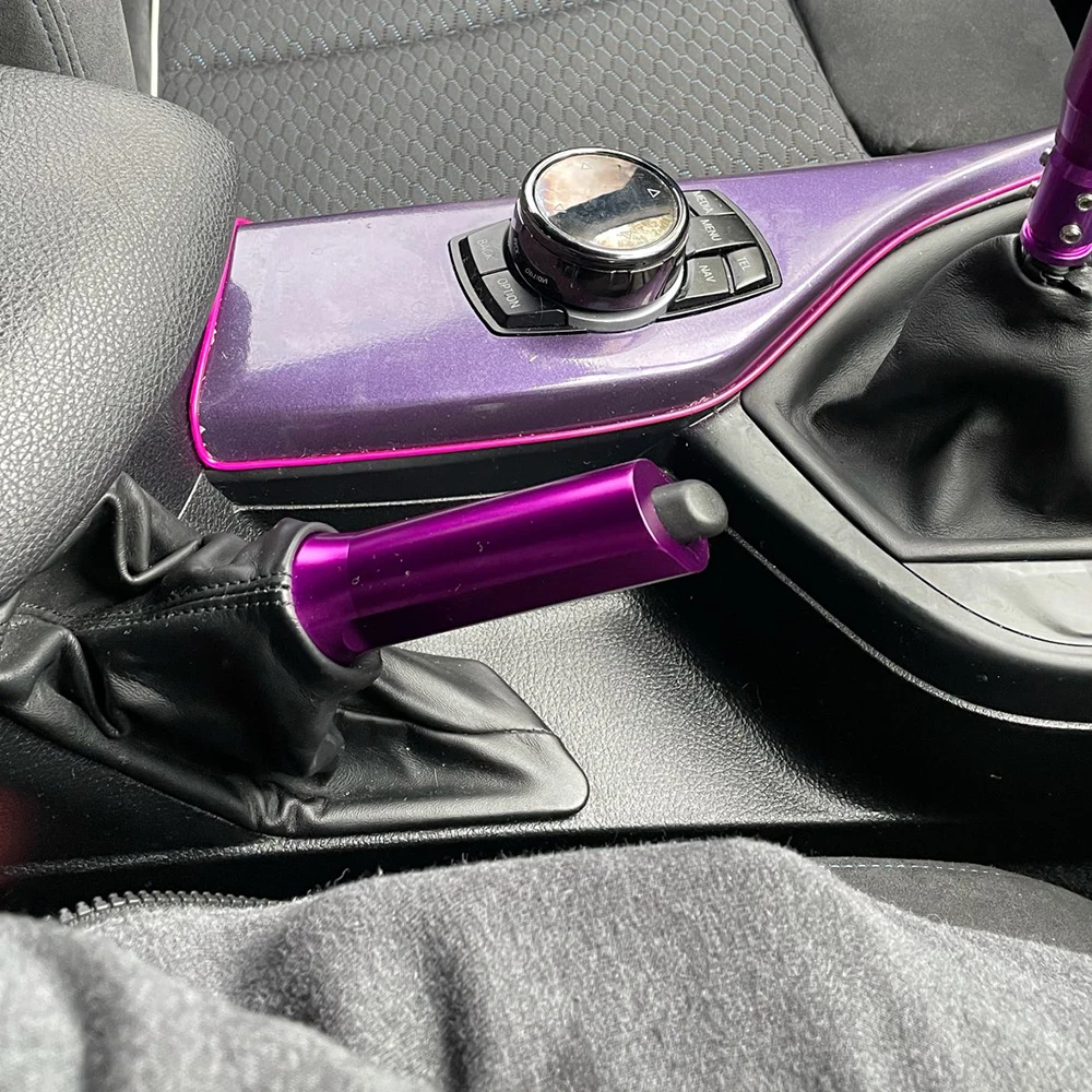 Hand brake cover 1PCS Universal Auto Car Aluminum Hand Brake Sleeve E-brake Handle Hand Protector Cover
