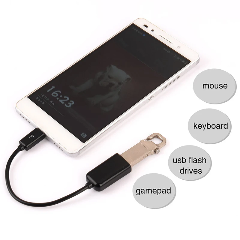 OTG Кабель-адаптер Micro USB AFemale к B Мужской конвертер OTG Micro USB для samsung htc кабели для передачи данных