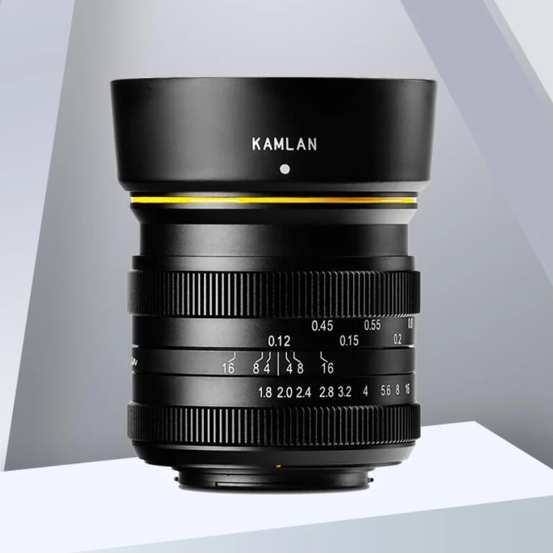 Kamlan 21mm F1.8 Lens Manual Focus APS-C Camera Lens for Canon EOS-M Sony E Fujifilm FX M4/3 mount for X-T3 Mirrorless Camera