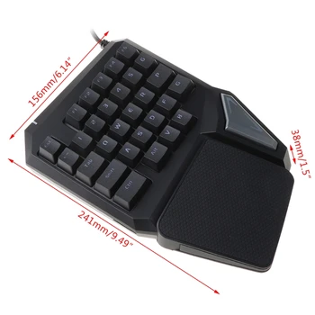 

Delux T9 Pro Keypad One-Handed Mechanical Feeling Keyboard Gaming Keypa For PUBG A9LC