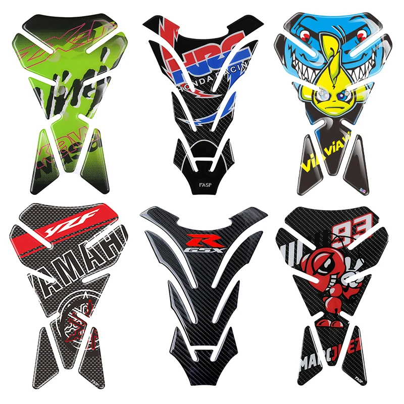 3D 5D наклейки на велосипед и мотоцикл бак протектор топлива для Honda Yamaha Suzuki Kawasaki Ninja