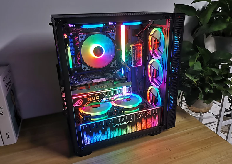 ventilador com ir remoto silencioso computador caso