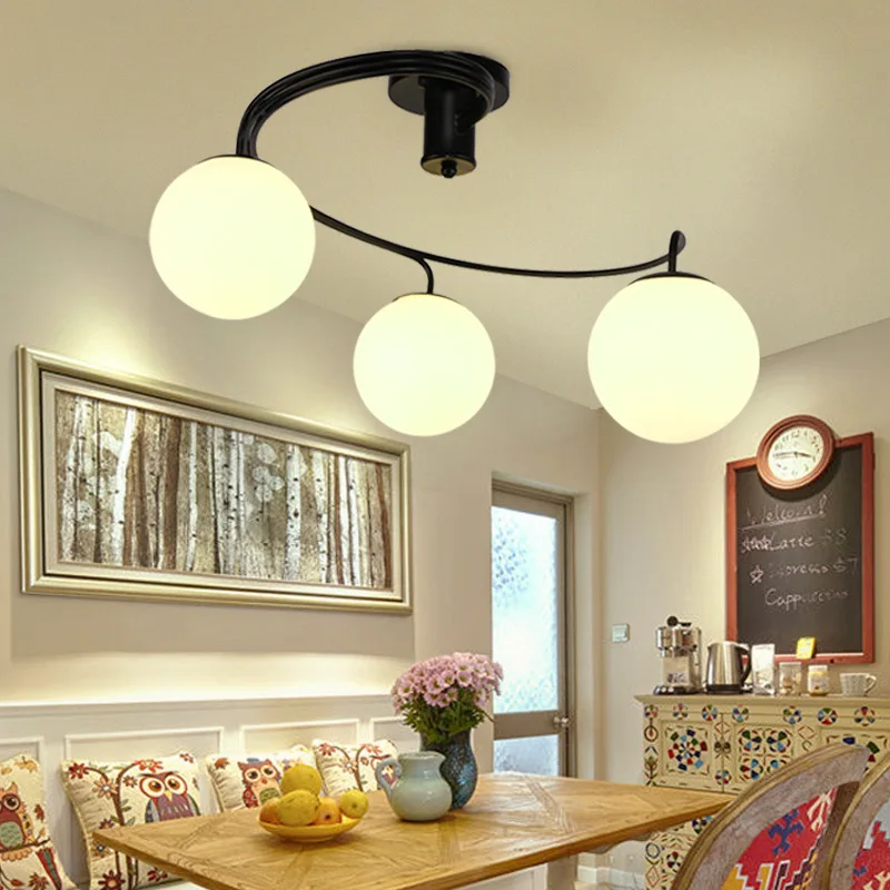 

American-Style Village Living Room Lights Ceiling Modern Minimalist LED Restaurant Light European Style Children Bedroom Room Li