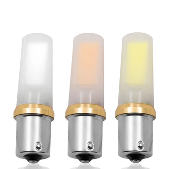 

1pc Super bright 1156 LED Ba15S P21W Bau15s Wedge cob Led Car Light White Brake Reversing Bulb Turn signal DRL Tail Lamp DC 12V