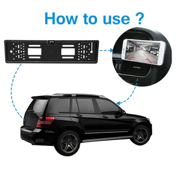 

EU License Plate Wireless Wifi Rear View Camera For IOS and Android Night Vision Wireless Rear View Camera Car Cam