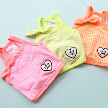 

Sling Small Plaid Summer Thin Puppy Teddy Bichon VIP Pomeranian Schnauzer Yorkshire Maltese Pet Clothes