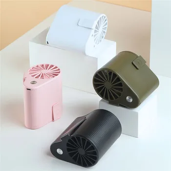 

Portable Rechargeable Waist Hanging Cooling Fan Mini USB Charging Fans 3 Speeds Adjustment Outdoor Fun Cooler Fan