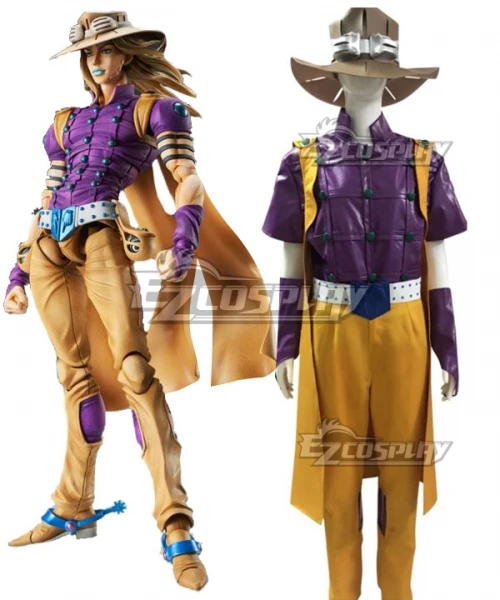 JoJo's Bizarre Adventure Steel Ball Run Gyro Zeppeli Golden Cosplay