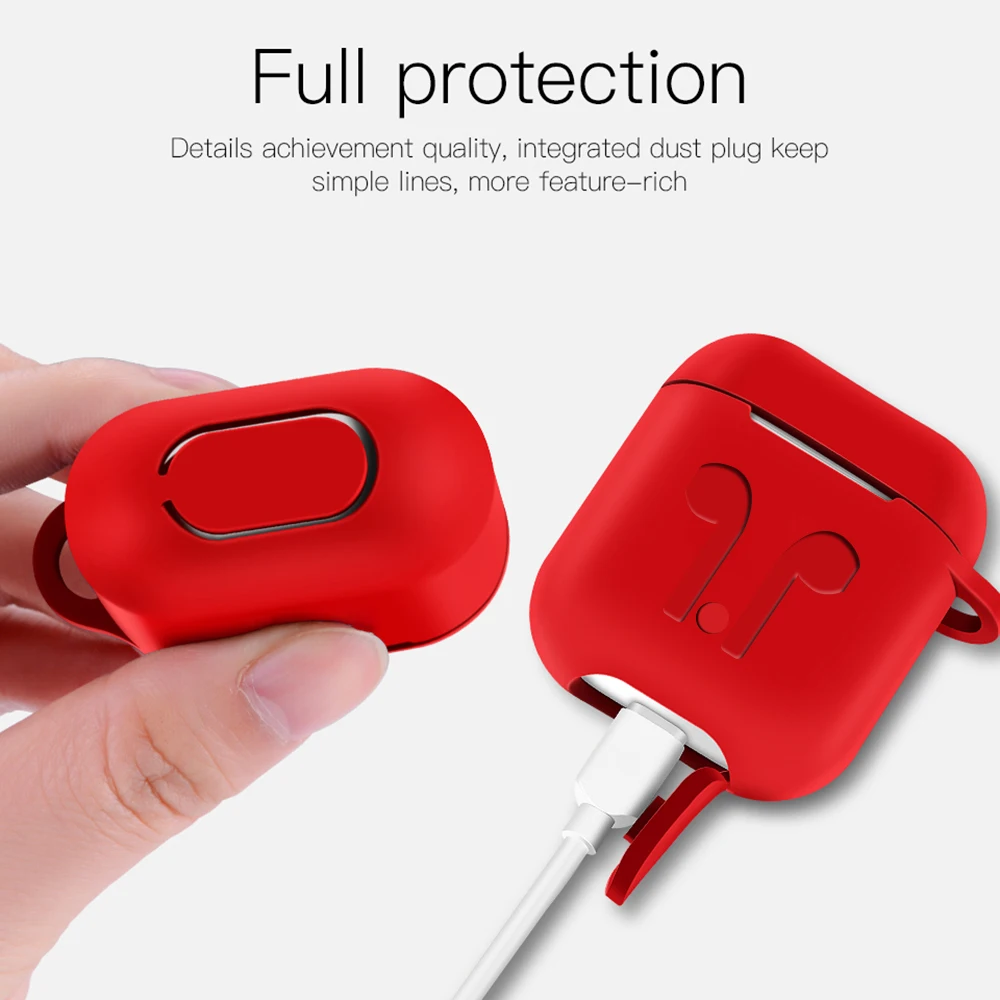 

Soft Silicone Case For i10 tws i9s tws Shockproof Cover Earphone Cases Ultra Thin Protector Case