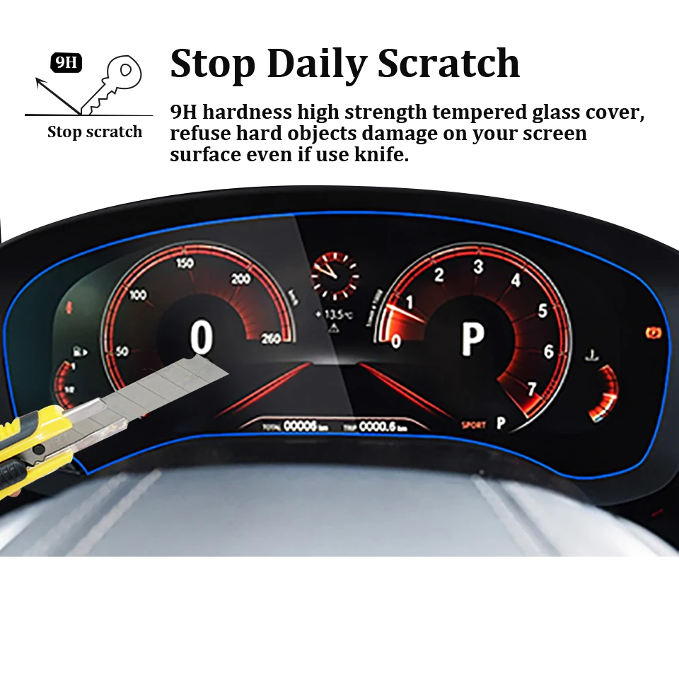 for BMW 5 Series G30 6 Series G32 dashboard panel film cover glass instrument panel saver