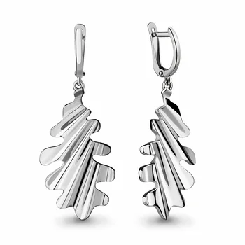 

Earrings long AQUAMARINE without inserts Silver 925