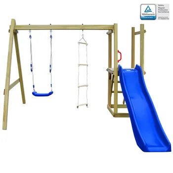 

VidaXL Playhouse With Slide Ladders Swing 242x237x175 Cm FSC Wood 275443