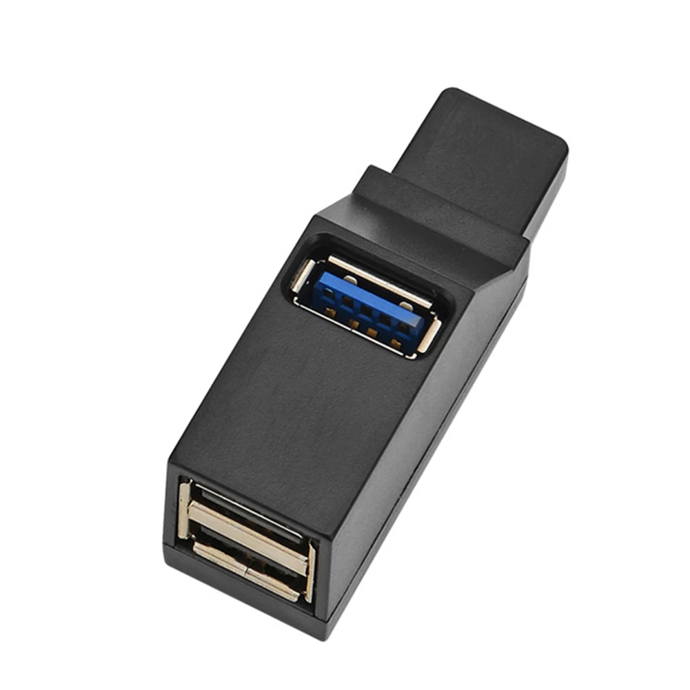 Мини 3 порта USB2.0/USB3.0 сплиттер концентратор высокоскоростной передачи данных сплиттер коробка адаптер для ПК ноутбук MacBook Pro Аксессуары