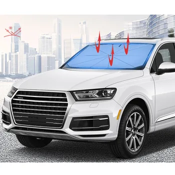 

1×Scalable Car Front Windshield Umbrella Sunshade Folding Heat Insulation UPF50+ Resistant Cloth Material To Block Heat