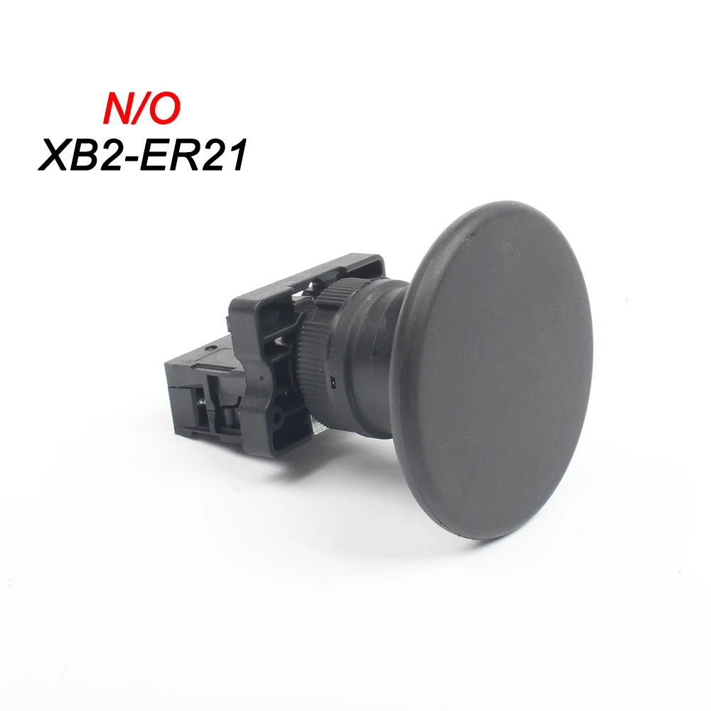 XB2-ER31 XB2-ER42 1NC/1NO Грибная головка 60 мм Мгновенный самосброс кнопочный переключатель красный/зеленый - Цвет: XB2-ER21