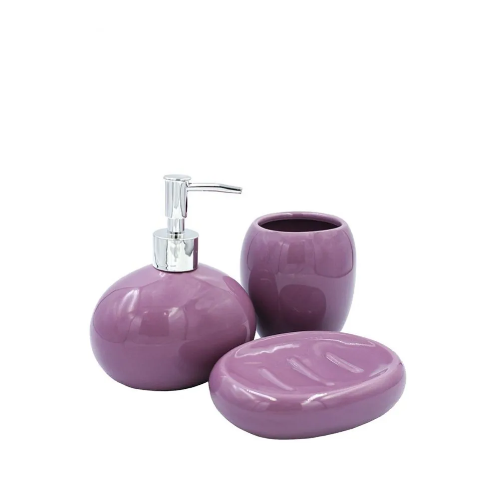 Комплект настольных аксессуаров для ванной BATH PLUS LILLA SET3 | Дом и сад
