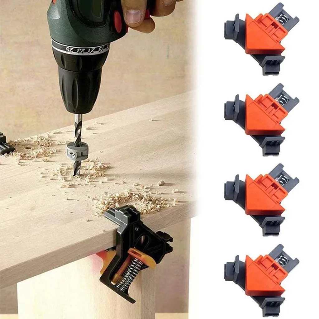 

Corner Clamps Woodworking Locator 5-22mm Corner Clip Positioning Fixture Tool Auto-adjustable Angle Clamp Home Improvement Tool
