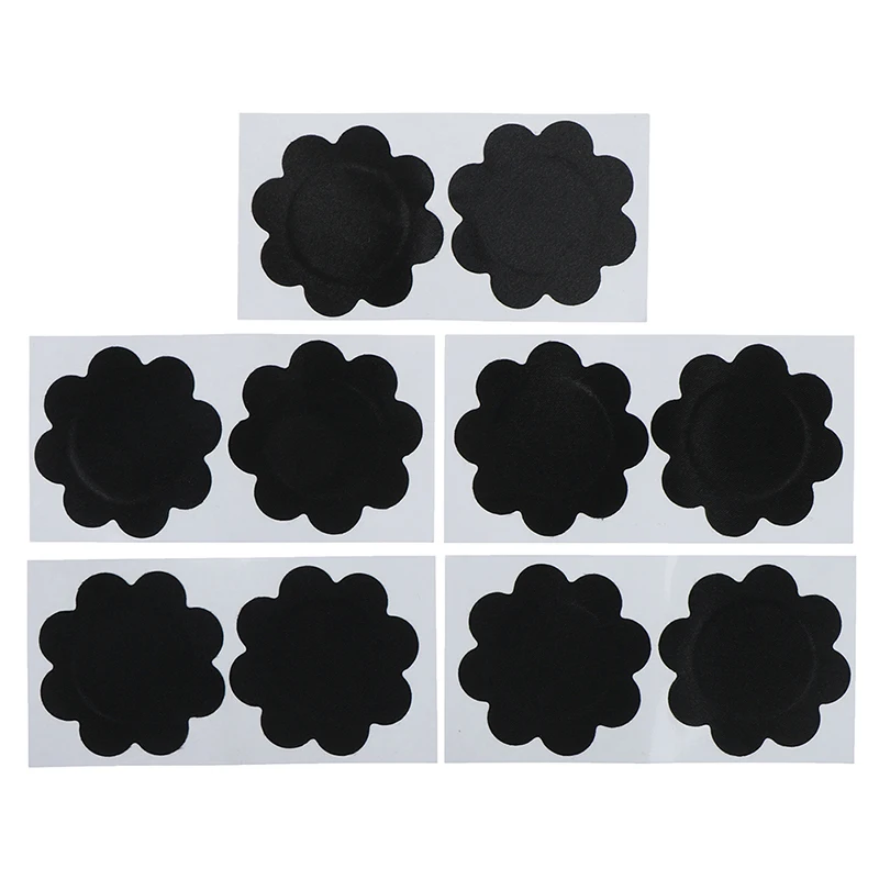 5Pairs Soft Nipple Covers Disposable Breast Petals Flower Sexy Tape Stick On Bra Pad Pastie For Wedding Dress Intimate - Цвет: 7
