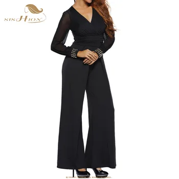 

SISHION 2020 Bodysuit Elegant Sexy Jumpsuits VD1259 Women Long Sleeve Rompers Womens Jumpsuit Plus Size Loose Trousers overalls