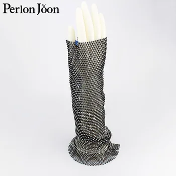 

1PCS multicolor DIY hand-stitched sleeve clothing with flashing rhinestone hollow mesh sexy sleeve clothing with NET021