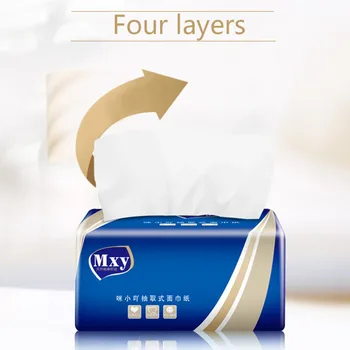 

4 Layer Toilet Paper Rolls Pack Portable Car Household Thick Napkin Toilet Paper 1 Pack Tissue Paper Bamboo Pulp Papel Higienico