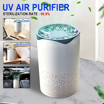 

Mini Car Air Purifier Portable UV Light Purifiers USB Air Purifier Anion Air Cleaner Ozone Formaldehyde Freshener For Car Home