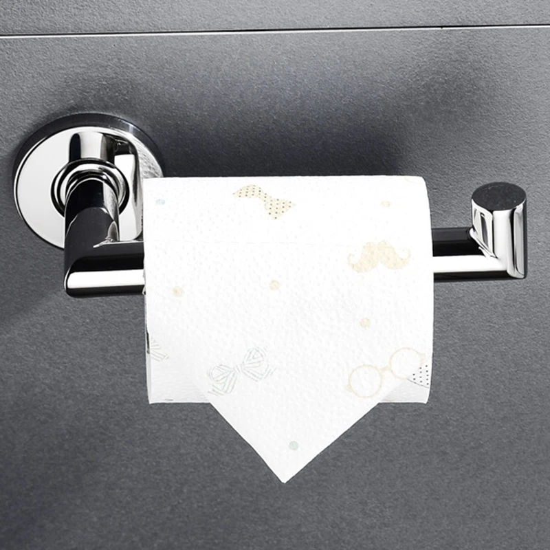 Держатель для туалетной бумаги, настенный держатель для рулона ткани, вешалка 304 из нержавеющей стали, вешалка для полотенец, аксессуары для ванной комнаты, серебряный цвет