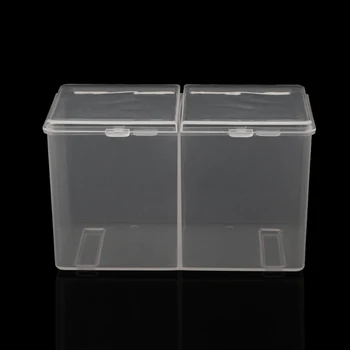 

Remover Paper Makeup Cotton Pad Storage Box Rhinestone Nail Art Tools Container 67JB