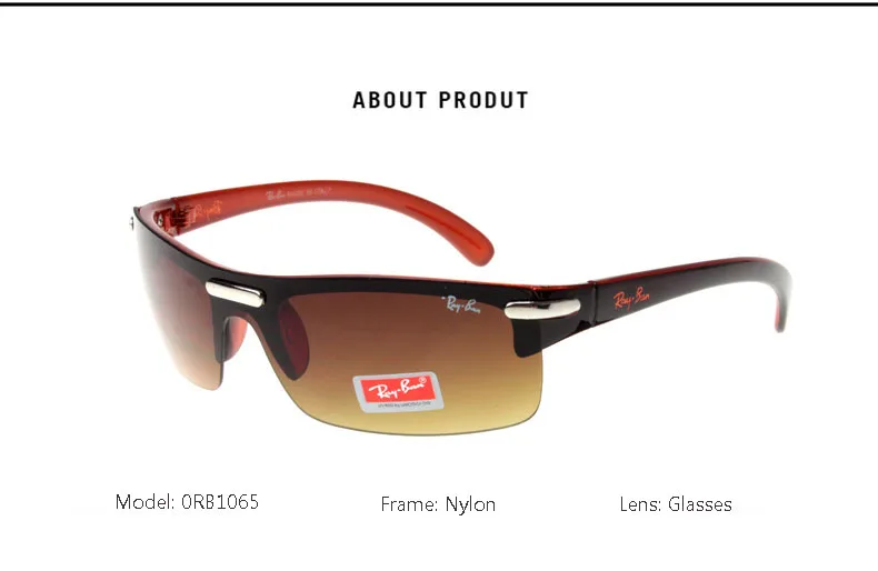RayBan RB1065 открытый glassate походные очки RayBan RB1065 мужские/женские Ретро удобные УФ 400 защита