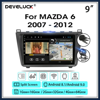 

Develuck Android 9.0 2 DIN 4G+64G Car Radio Audio For Mazda 6 Rui wing 2006-2012 Multimedia Player GPS Navigation Head Unit RDS