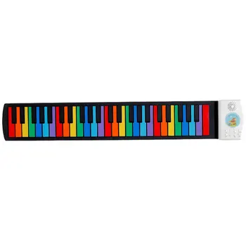 

Quality 49 Keys Silicon Flexible Hand Roll Up Piano Soft Portable Electronic Keyboard Organ Music Gift For Children Student