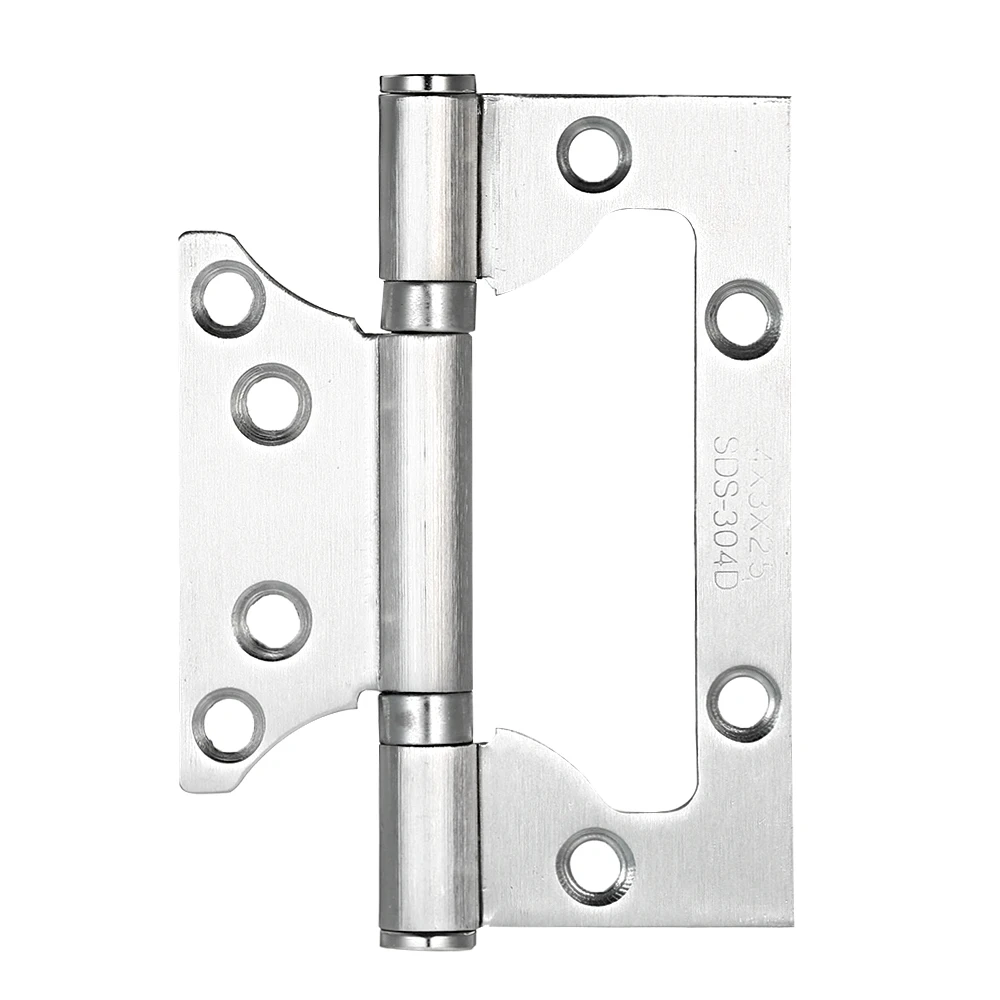 

2pcs Practical Anti-corrosion Anti-scratch Door Hinges Stainless Steel Door Hinges Heavy Duty Doorhinges Set Silver