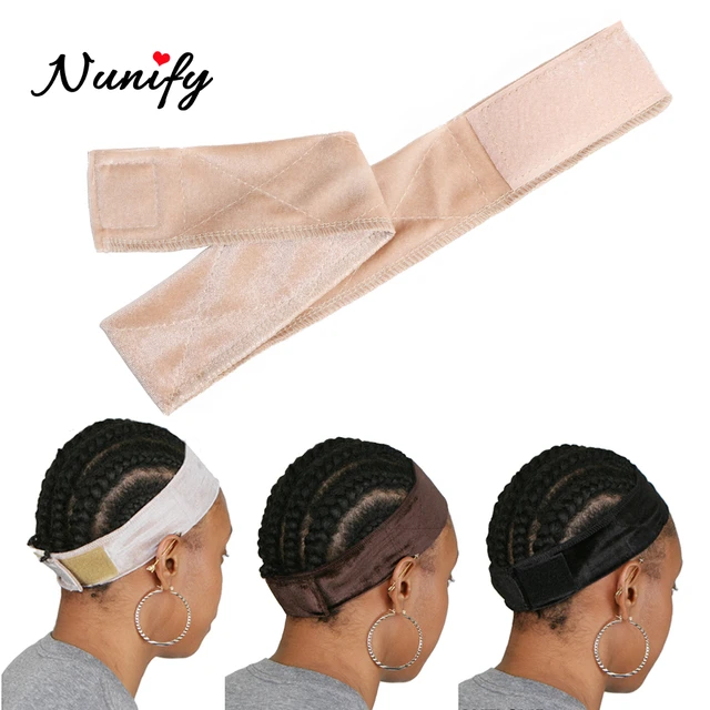 New Invisible Wig Hair Band Plussign Wig Grip Headband For Lace Frontal  Wigs 1Pcs/Lot Nude Non-Slip Velvet Wig Band To Hold Wig