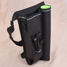 Поясная Сумка портативный чехол на талию Ткань Оксфорд удочка держатель падения снасти рыболовная Сумка черные регулируемые ремни ноги бедра дышащий