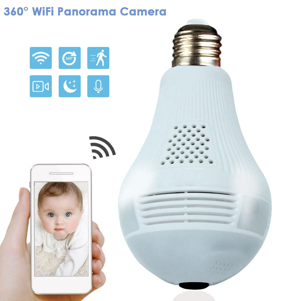 Камера видеонаблюдения 1080P PTZ IP Wi fi 360 беспроводная HD CCTV домашняя лампа монитор