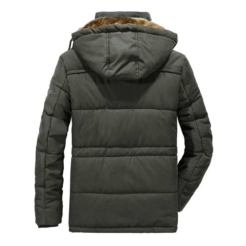 Мужская Уличная походная куртка, зимняя мужская Толстая Повседневная Верхняя одежда, куртки с меховым воротником, ветрозащитные парки размера плюс 8XL, бархатное теплое пальто