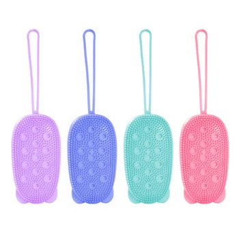 

1PCS Silicone Exfoliating Soft Brush Quick Foaming Rubbing Massage Bubble Bath Brush Massage Tools 70x120mm NShopping