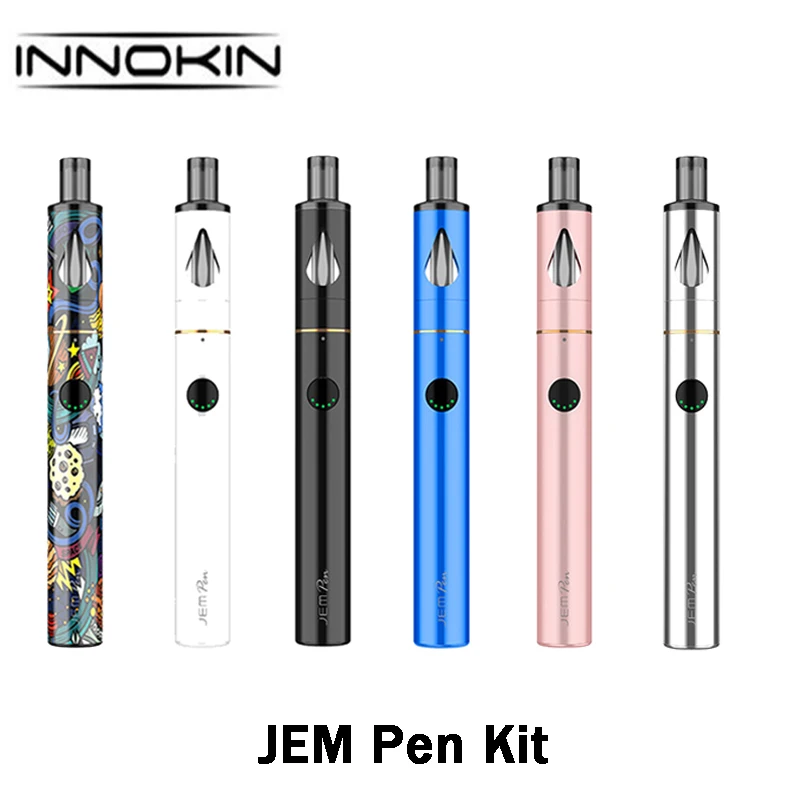 Original innokin JEM Pen Kit Vape E Cig 15w 2ml Tank and 1000mAh Built in Battery with Top Filling System Cigarette Vapor | Электроника