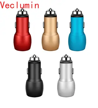 

Newest Car Charger Dual DC5V 4.8A USB 3IN1USB Cable With Voltage/Current Meter Tester Adapter Digital Display