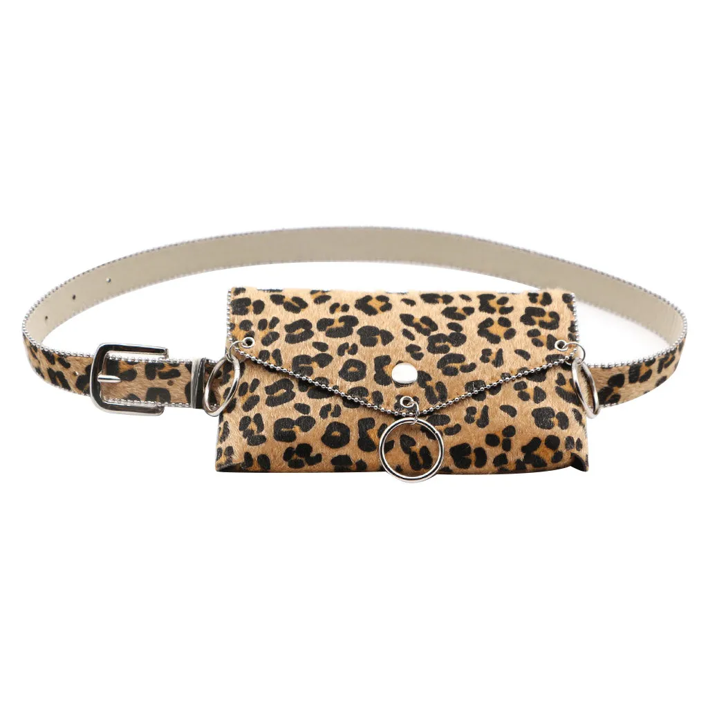 Леопардовая расцветка, квадратная сумка на талию для женщин, тактическая пряжка, сумка на талию, женский пояс для телефона, кожаный чехол, Pochete Homem - Цвет: Khaki  2