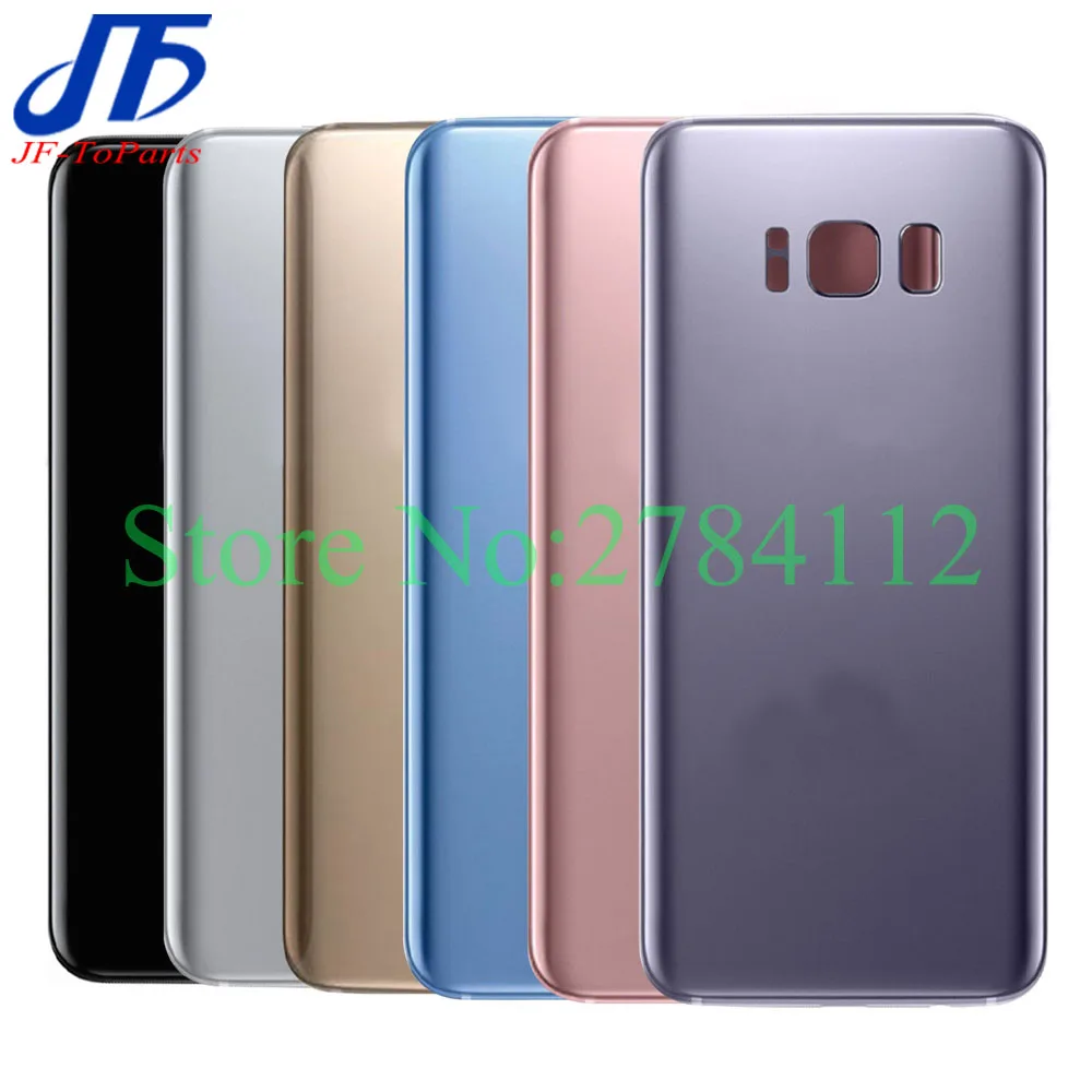 

50Pcs Back Glass Replacement For Samsung Galaxy s8 G950 / S8+ S8 Plus G955 G955F Battery Cover Rear Door Housing Case 6 colour