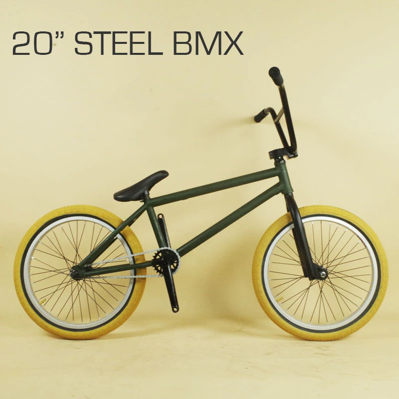 BMX Bicicleta extrema, bici deportiva todoterreno carreras y color verde militar, 20"|Bicicleta| - AliExpress