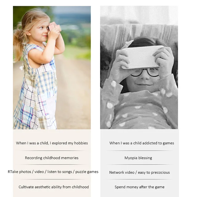 Kids Camera Digital Children Camera HD 1080P Video Camera Toys Mini Cam Color Display Children Birthday Gift Kids Toys For Kids 2