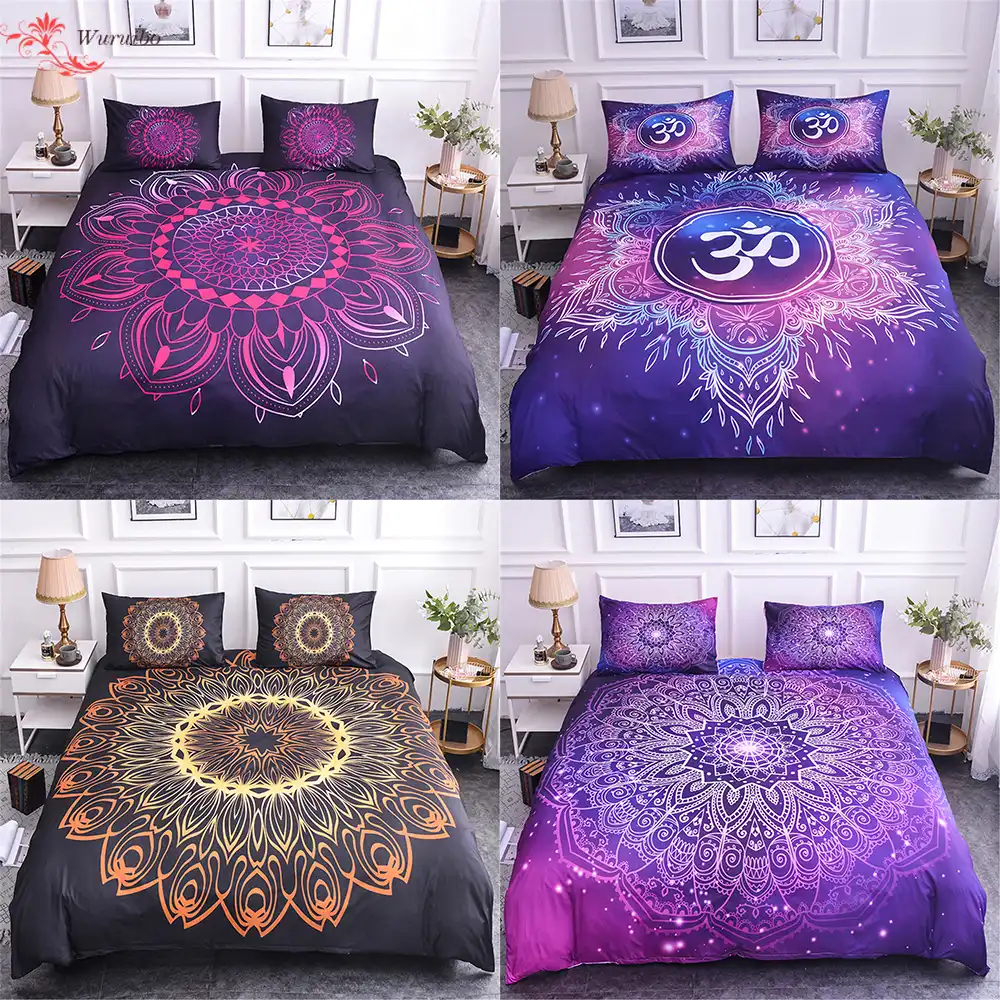 Homesky Mandala Bedding Set Paisley Pattern Bed Cover Boho Duvet Cover Set King Size Comforter Bedding Sets Home Textiles Bedding Sets Aliexpress