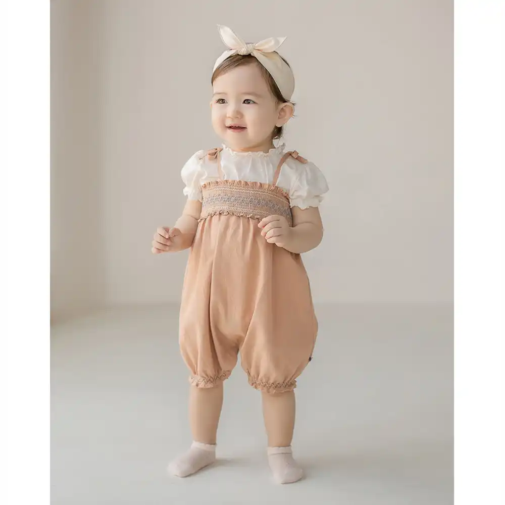 backless baby romper